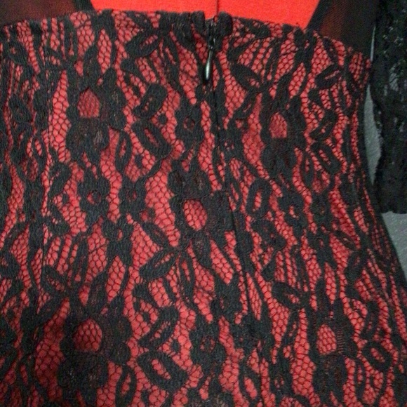 Mesh and lace dress - Picture 6 of 14